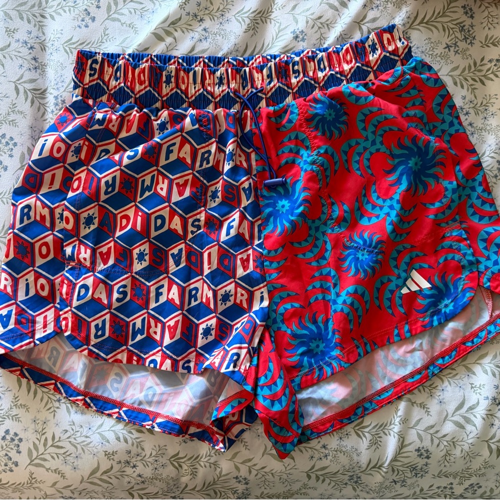 Farm Rio X Adidas shorts